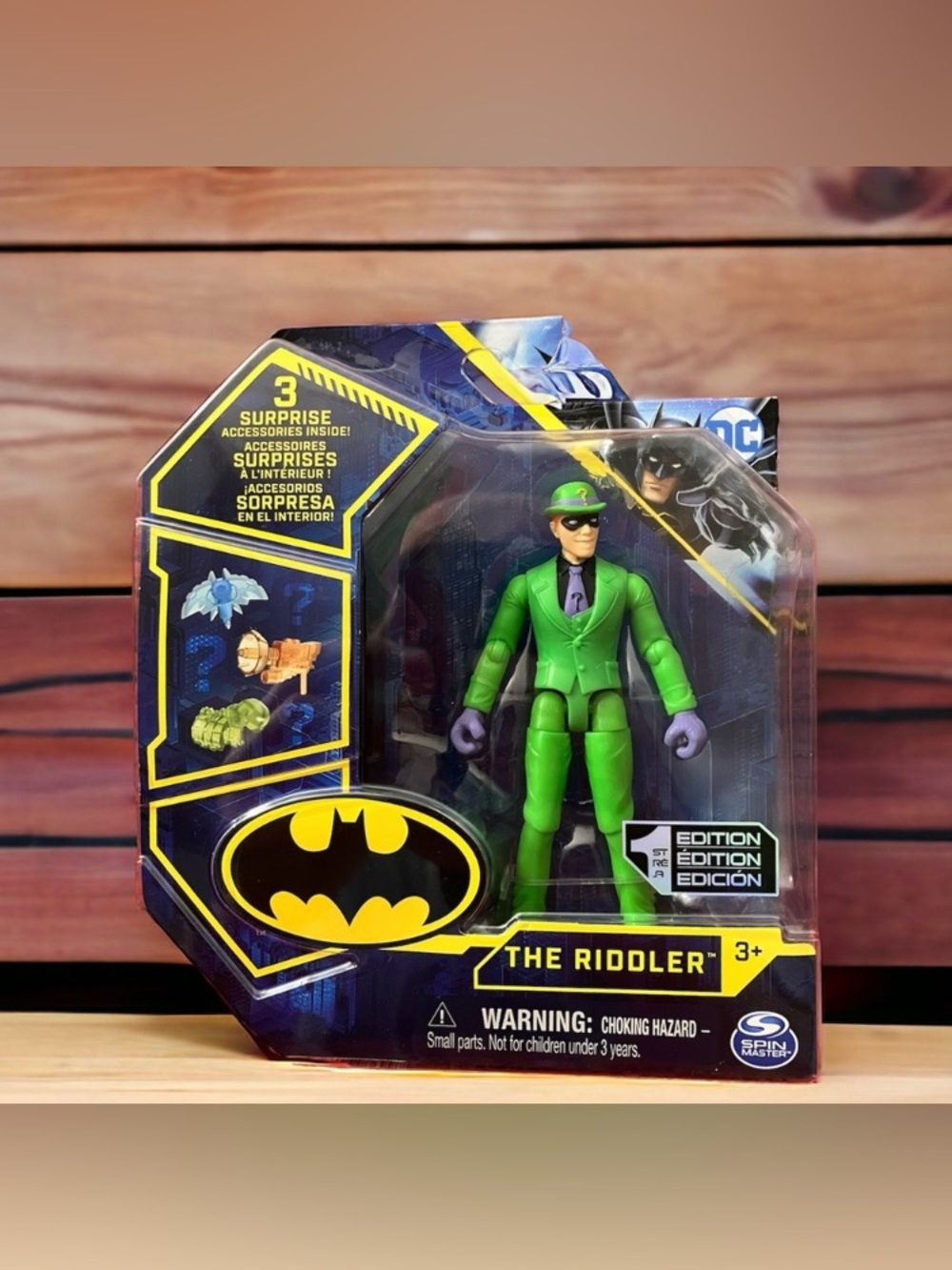 NEW DC The Riddler 1st Edition Spin Master Toy Action Figurine Batman